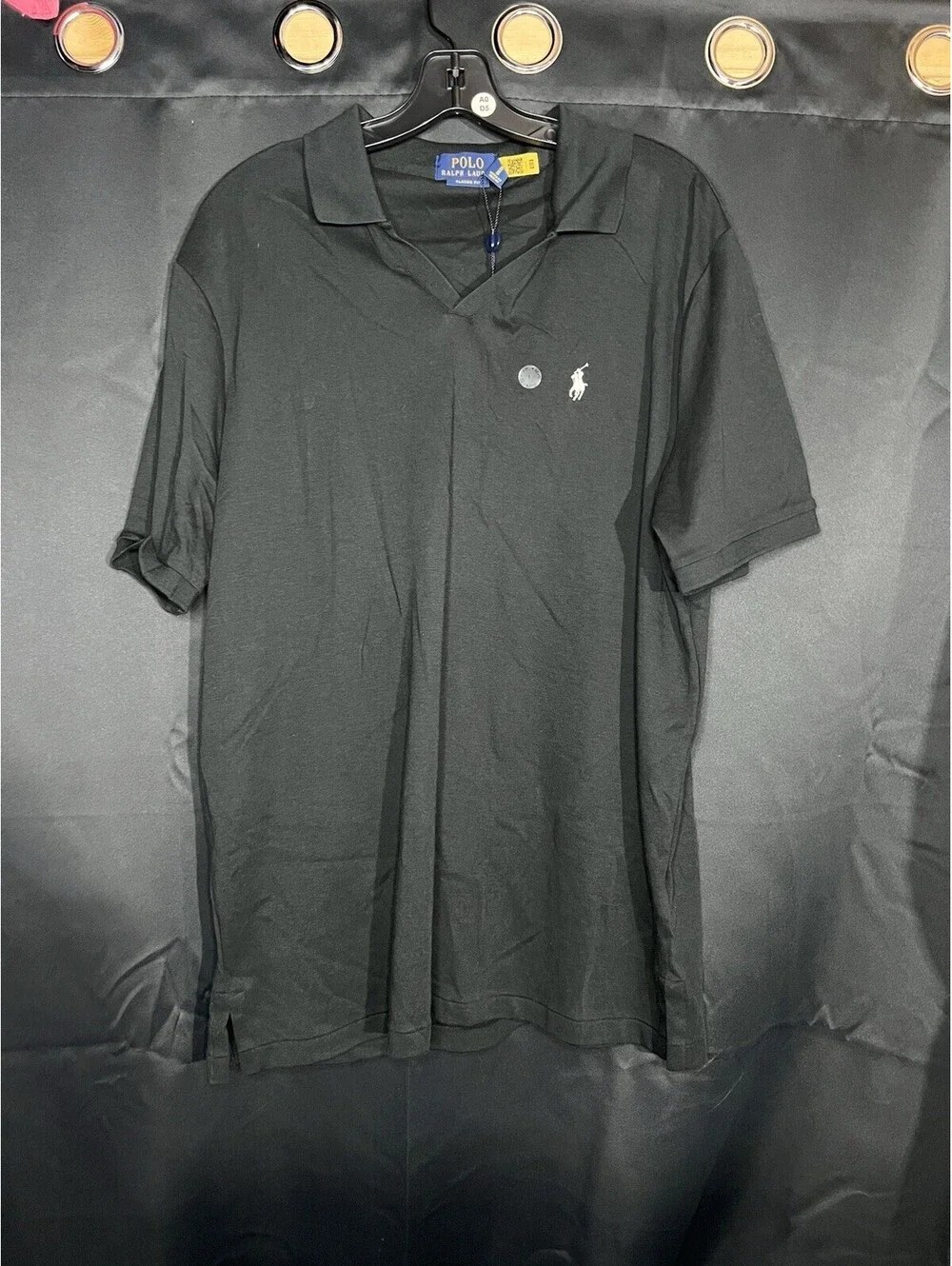 NWT Mens Classic Fit Polo Ralph Lauren Black Large